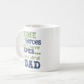 Superheld-Vater-Tasse Kaffeetasse (Vorderseite Links)