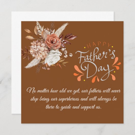 Superheld-Vater, Vatertagskarte (Vorne/Hinten)