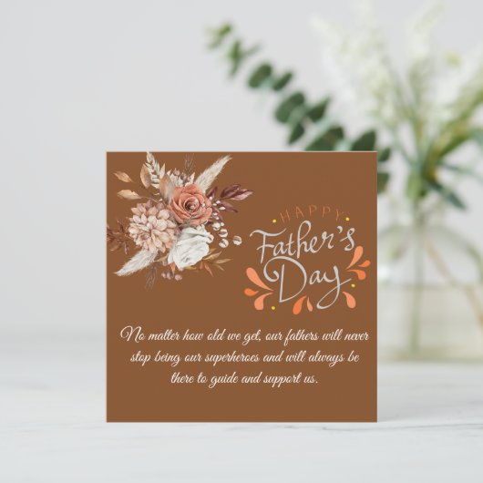 Superheld-Vater, Vatertagskarte (Stehend Vorderseite)