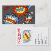 Superheld-Visitenkarte 3 Visitenkarte (Vorne/Hinten)