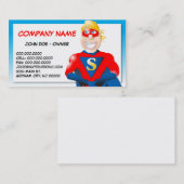 Superheld-Visitenkarte - Horizontal1 Visitenkarte (Vorne/Hinten)
