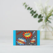 Superheld-Visitenkarte Visitenkarte (Stehend Vorderseite)