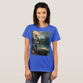 Superheld & Weißes Pferd T-Shirt (Vorne ganz)