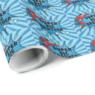 Superheld wird zum großen Bruder Geschenkpapier