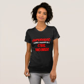 Superheld... Zivil Engineer T-Shirt (Vorne ganz)