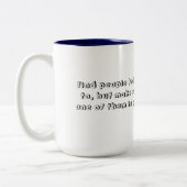 Superheld Zweifarbige Tasse (Links)