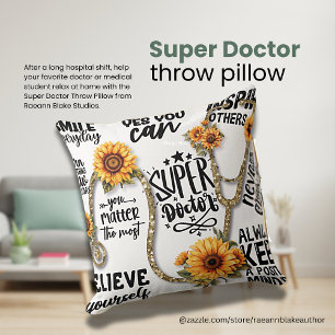 Superhelden-Arzt-Wurfkissen Kissen