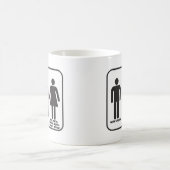 Superhelden Badezimmer Lustiger Becher Kaffeetasse (Mittel)