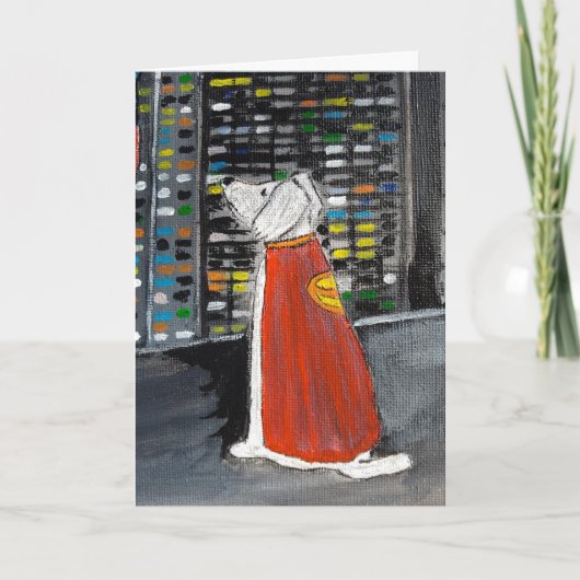 Superhelden Best Friend Painting von Alfred Fox Karte (Vorderseite)