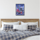 Superhelden Best Friend Painting von Alfred Fox Leinwanddruck (Insitu (Schlafzimmer))