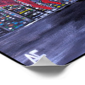 Superhelden Best Friend Painting von Alfred Fox Poster (Ecke)