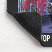 Superhelden Bester Freund Malerei von Alfred Fox Mousepad (Ecke)