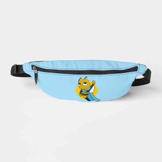 Superhelden-Bienen-Cartoon Bauchtasche (Vorderseite)