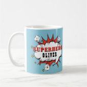 Superhelden-Comic-Sprechblase Junge Kaffeetasse (Links)