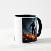 Superhelden durch die Lava. Tasse (VorderseiteRechts)