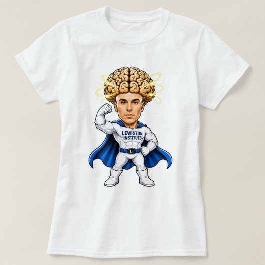 Superhelden-Gehirnleistung T-Shirt (Design vorne)