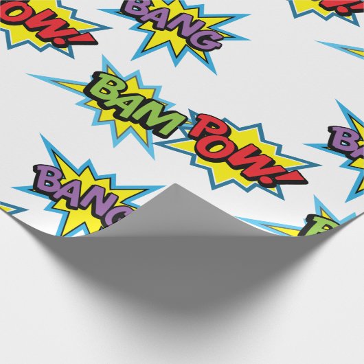 Superhelden Geschenkpapier (Ecke)