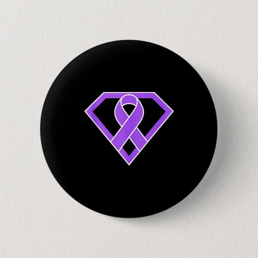 Superhelden-Held-Krieger-Kämpfer Lupus-Bewusstsein Button (Vorderseite)