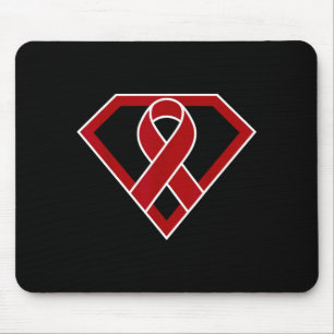 Superhelden-Held Multiples Myelom Krebs-Schleife Mousepad