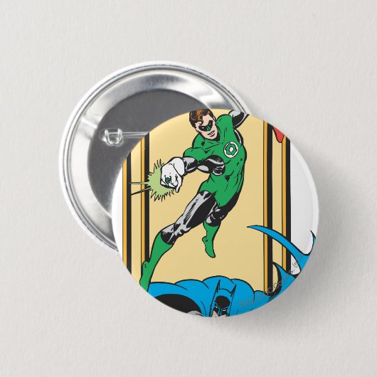 Superhelden in Aktion Button (Vorne & Hinten)