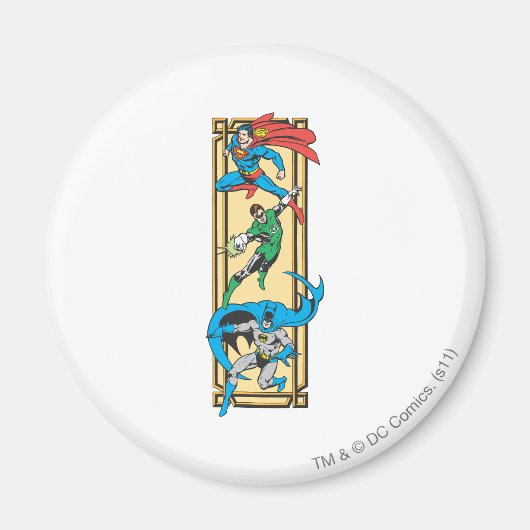 Superhelden in Aktion Magnet (Vorne)