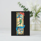 Superhelden in Aktion Postkarte (Stehend Vorderseite)