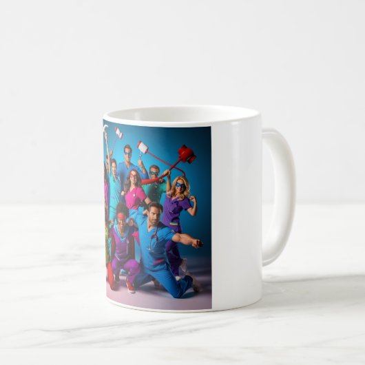 Superhelden in der Tasse Scrubs - Feiern Gesundhei (VorderseiteRechts)