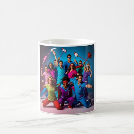 Superhelden in der Tasse Scrubs - Feiern Gesundhei (Mittel)