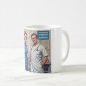 Superhelden in Scrubs: Sippe deinen Power Kaffeetasse (VorderseiteRechts)