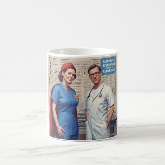 Superhelden in Scrubs: Sippe deinen Power Kaffeetasse (Mittel)