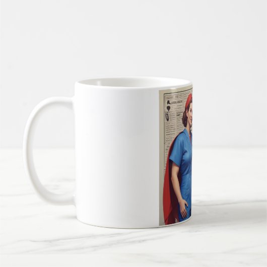 Superhelden in Scrubs: Sippe deinen Power Kaffeetasse (Links)