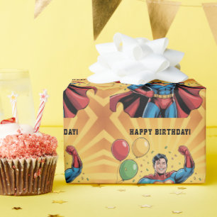 Superhelden-Jungen-Geburtstagsfeier Geschenkpapier