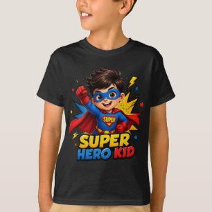 Superhelden Kind Cute Kawaii Abenteuer Design T-Shirt