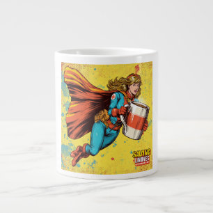 Superhelden-Krankenschwester im Vintage-Comic-Art- Jumbo-Tasse