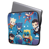 Superhelden Laptopschutzhülle (Vorderseite Links)