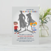 Superhelden-Party Einladung (Stehend Vorderseite)