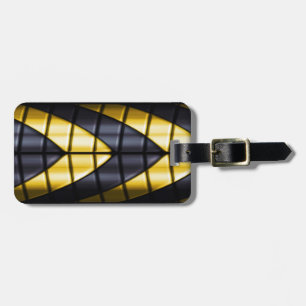 Superhelden - Schwarz und Gelb Gepäckanhänger