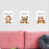 Superhelden Tiere für Kinder Bilderwand Sets (Wohnzimmer)