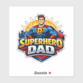 Superhelden-Vater-Aufkleber Aufkleber (Blatt)