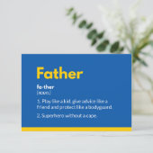 Superhelden Väter Tageskarten Moderne Karte (Stehend Vorderseite)