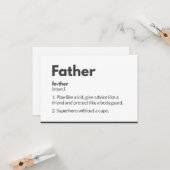 Superhelden Väter Tageskarten Moderne Karte (Vorderseite/Rückseite Beispiel)