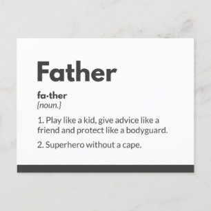 Superhelden Vatertagskarten Superdad Postkarte