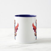 Superheldenhund mit Tarnschild. Tasse (Zentrum)