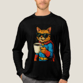 Superheldenkatze Tri-Blend Shirt (Vorderseite)