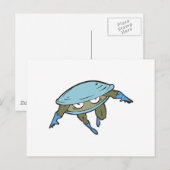 Superheldenmuschel Postkarte (Vorne/Hinten)