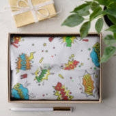 Superheldenmuster-Party Seidenpapier (Geschenk)