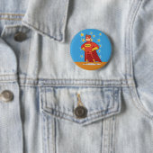 Superheldin am Vatertag Button (Beispiel)