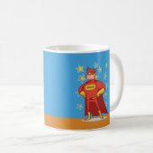 Superheldin am Vatertag Kaffeetasse (VorderseiteRechts)