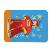 Superheldin am Vatertag Magnet (Horizontal)