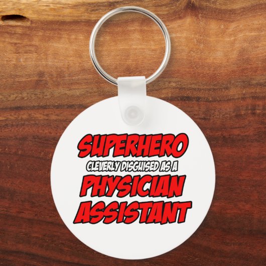 Superheldin... Arztassistent Schlüsselanhänger (Vorderseite)